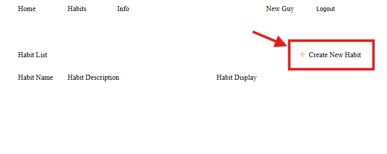 new user points to Habits